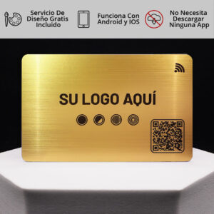 Smart cards en metal dorado con corte Láser 🔥🪪
