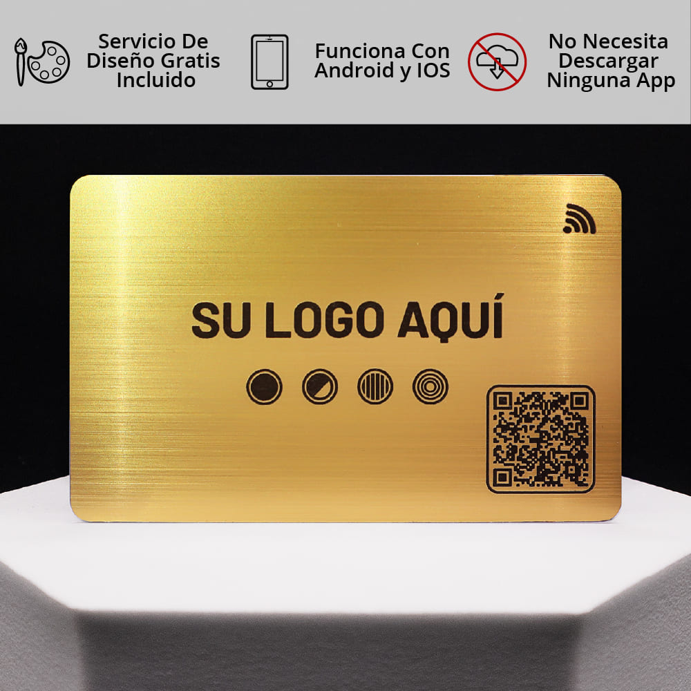 Smart cards en metal dorado con corte Láser 🔥🪪