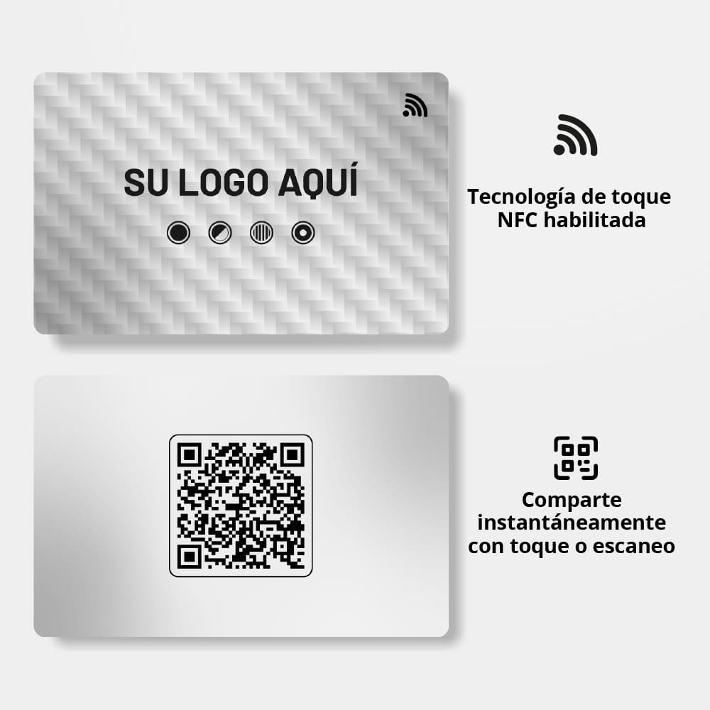 Smart Cards en fibra de carbono color plateada con corte Láser 🔥🪪 - Imagen 3