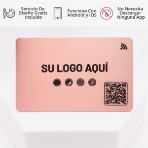 Smart Cards en metal color oro rosa con corte Láser 🔥🪪