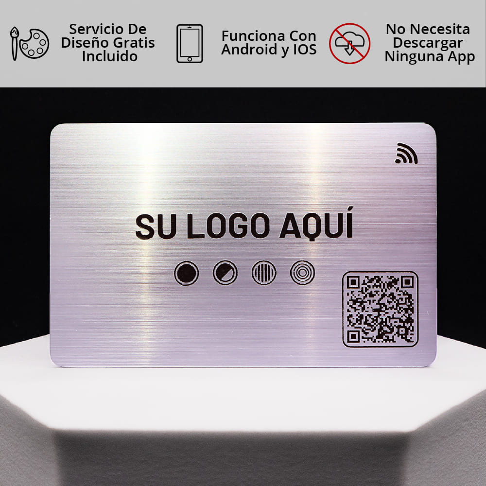 Smart cards en metal plateada con corte Láser 🔥🪪